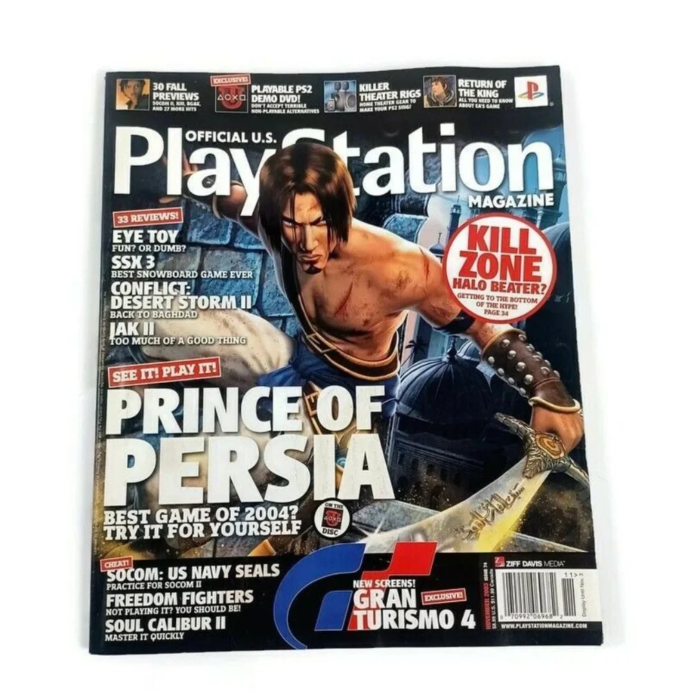 PlayStation Magazine Prince Of Persia 03 Issue 74 INCLUDES DEMO DISC *MINOR WEAR